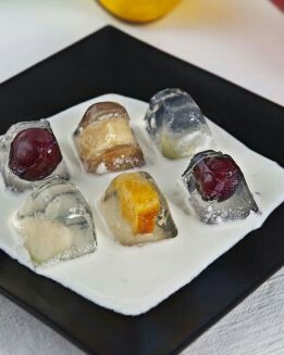 YOGUR CON GELATINA Y FRUTAS
