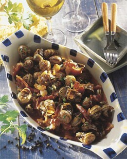 CAZUELA DE CARACOLES Y SOBRASADA