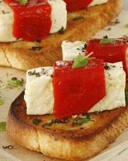 TOFU A LA PARRILLA CON PIMIENTO ASADO
