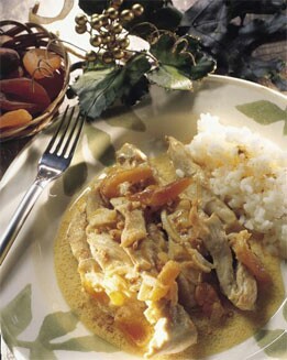 PAVO CON AVELLANAS Y OREJONES