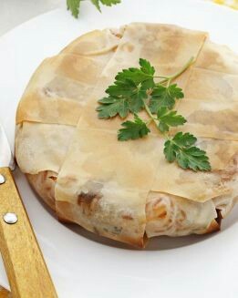 PASTEL GRIEGO DE CALABAZA Y BERENJENA