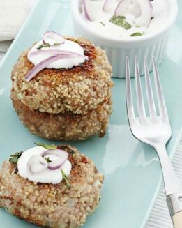 HAMBURGUESAS DE CORDERO Y BULGUR