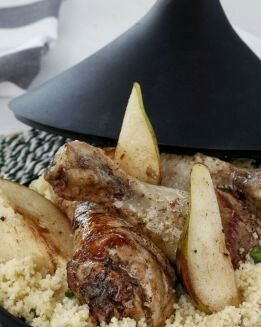 TAJINE DE POLLO CON PERA