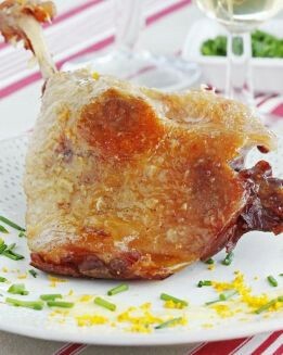 CONFIT DE PATO CON NARANJA AL MICROONDAS