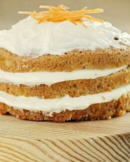 TARTA DE ZANAHORIA CON GLASEADO