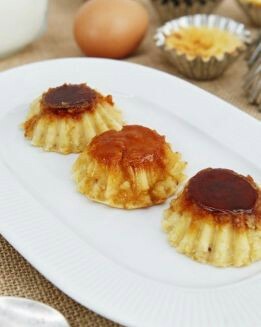 FLANES DE QUESO Y CASTAÑAS