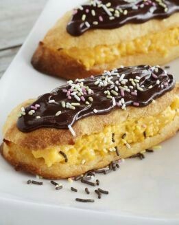 ECLAIR DE CHOCOLATE Y NARANJA