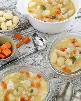 GNOCCHI CON CALABAZA Y COL