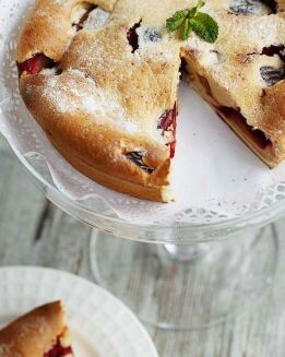 CLAFOUTIS DE CIRUELAS Y JENGIBRE