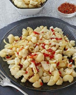 PASTAS CON COLIFLOR AL AZAFRÁN