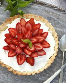 TARTA DE MASCARPONE Y FRESAS