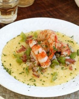 GAMBONES CON POLENTA