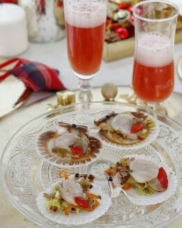 COCTAIL DE CAVA CON ZAMBURIÑAS