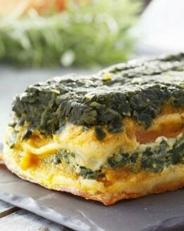 TERRINA DE CALABAZA Y ESPINACAS