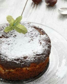 TARTA DE CASTAÑAS Y QUESO