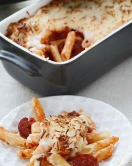 MACARRONES AL HORNO