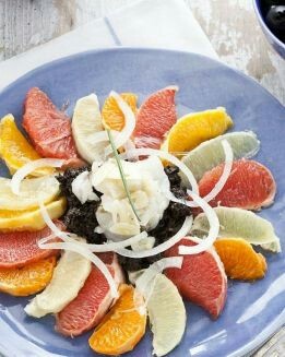 ENSALADA DE CÍTRICOS Y BACALAO