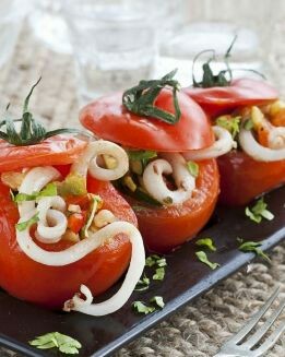 ENSALADA DE TIRAS DE CALAMAR