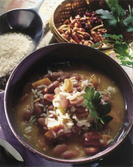 POTAJE DE JUDÍAS ROJAS CON ARROZ