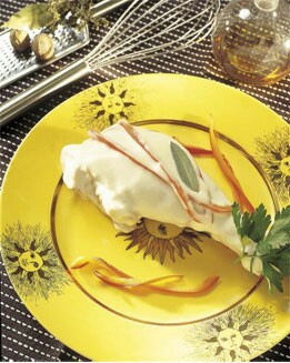 MUSLOS DE PAVO EN SALSA BLANCA