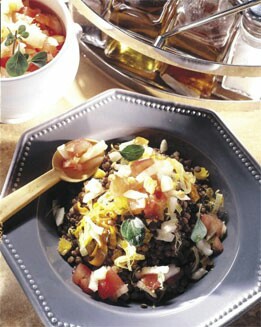 ENSALADA DE LENTEJAS Y TOMATE