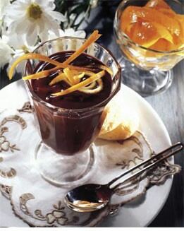 SOPA DE CHOCOLATE CON NARANJA