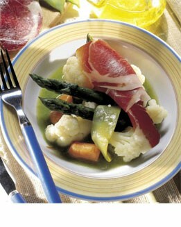 FESTIVAL DE VERDURAS CON JAMÓN