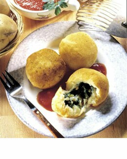 BOLITAS DE PATATAS RELLENAS DE ACELGA