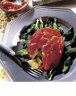PATATAS CON PIÑONES Y PIMIENTOS