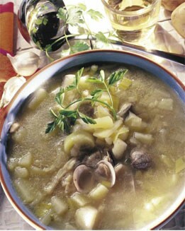 PATATAS GUISADAS CON ALMEJAS