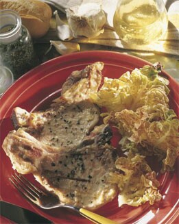 CHULETAS DE CERDO AL ESTRAGÓN