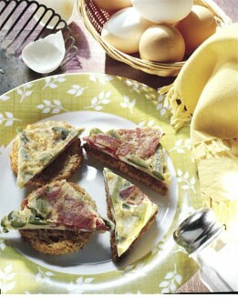 FRITATTA DE SALAMI  Y ESPÁRRAGOS