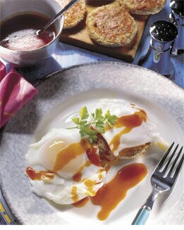 HUEVOS ESCALFADOS EN SALSA DE SOBRASADA