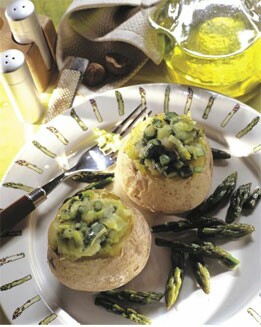 PATATAS RELLENAS DE ESPÁRRAGOS