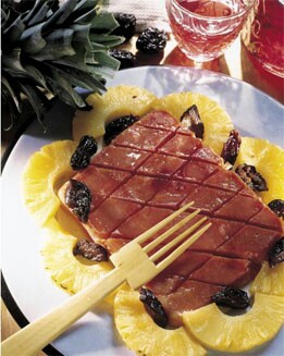 JAMÓN ASADO CON PIÑA