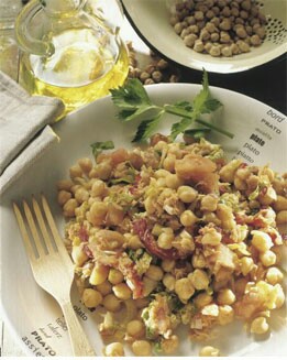 ENSALADA DE GARBANZOS Y CILANTRO