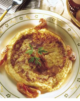 TORTILLA DE CAMARONES