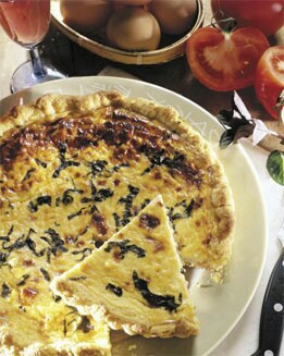 QUICHE DE TOMATE Y CEBOLLA