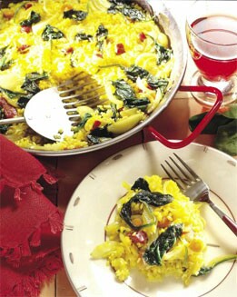 ARROZ CON ESPINACAS Y JAMÓN