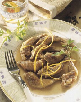 MUSLITOS DE CODORNIZ EN SALSA DE MOSCATEL
