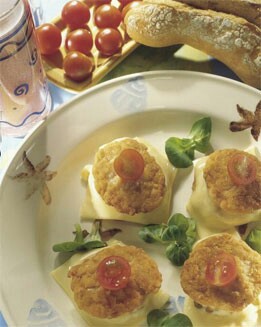 MINI HAMBURGUESAS DE POLLO CON ENSALADA