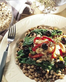 ENSALADA DE ALUBIAS A LA VINAGRETA